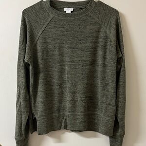Forever 21 Women's Heathered Olive Crewneck Sweater
